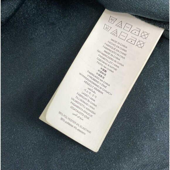 Michael Kors Velvet Top Size L Emerald Green Crushed Blouse Bell Sleeves 3/4 - Picture 12 of 14